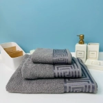 Полотенце махровое 50*90см «POSEIDON» цвет серый шторм 10330 плотность 420гр/м2 с петелькой-подвесом