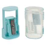 Точилка "Овал" с контейнером, 1 отверстие, 4 пастельных цвета микс