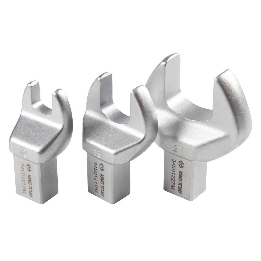 KING TONY (345203D11MR) Динамометрический ключ серии "FIT", 14х18 мм с набором рожковых насадок 13-30 мм, 60-340 Нм, кейс