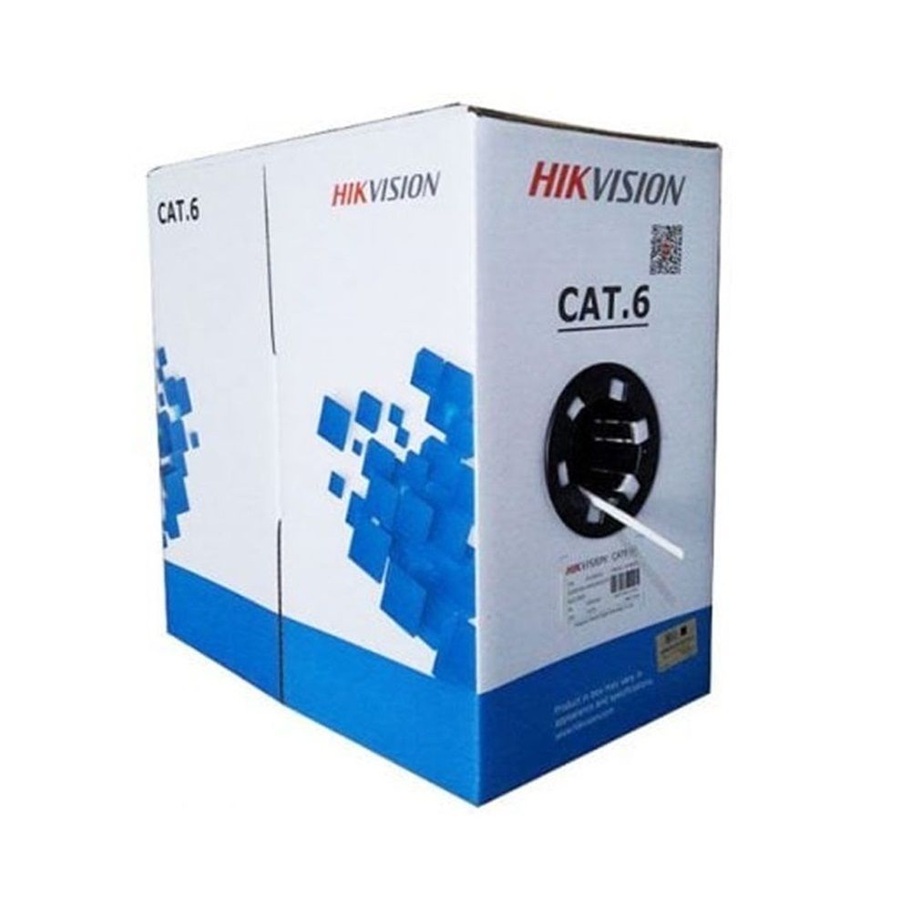 Hikvision UTP cat.6 4*2*0.53 (DS-1LN6-UE-W внутренний 200 м)