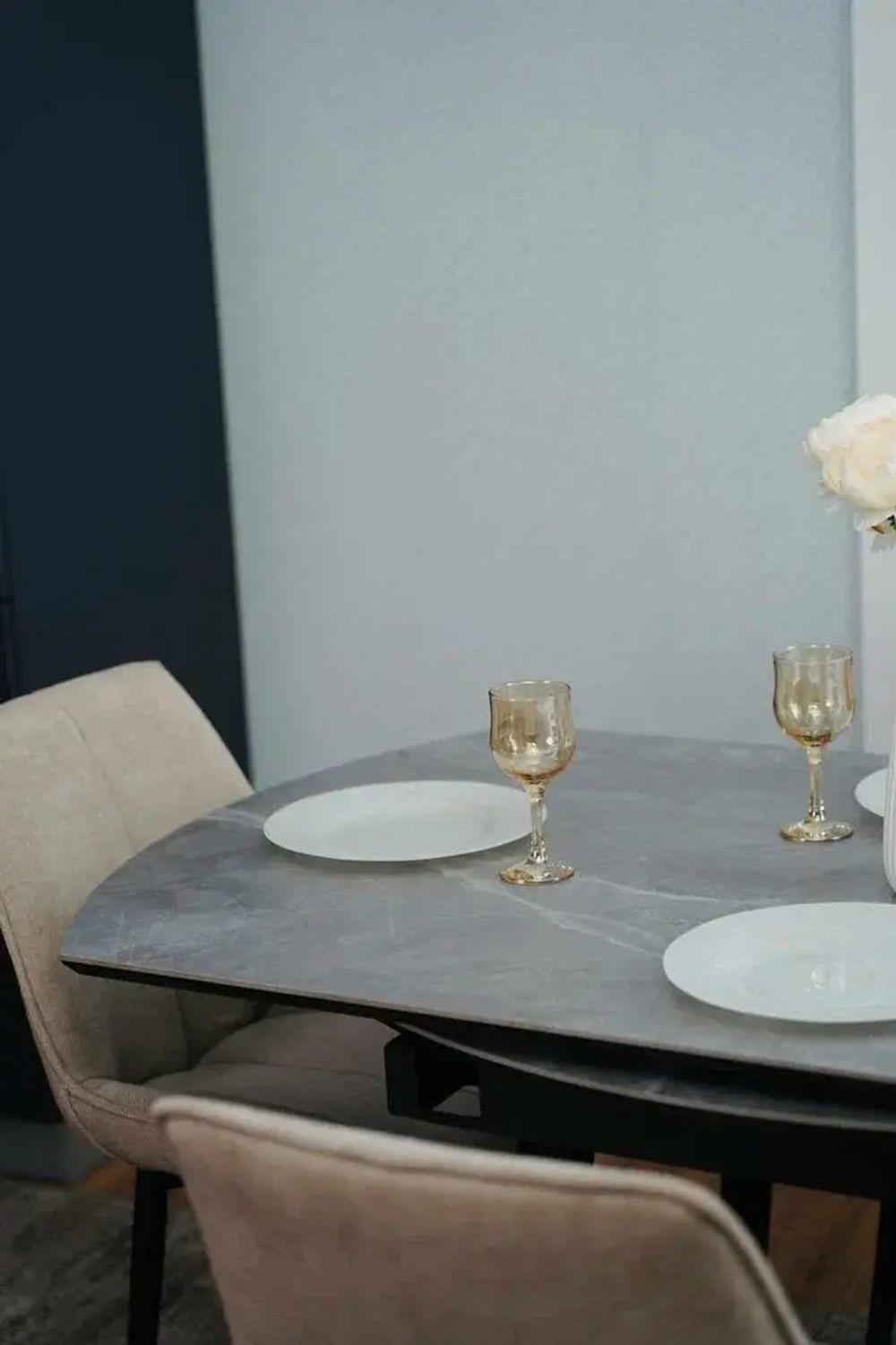 Стол керамический "Раунд" (Серый), ДСВ-Мебель, г. Пенза