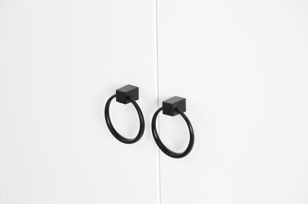 Шкаф двухдверный "Ева" 104.01 (белое дерево/белый матовый)