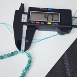 Апатит кубик, ювелирная огранка, ~4.6мм, цена за нить 19см