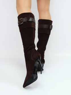 Сапоги женские натуральная замша