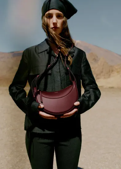 Polene Numero Dix из гладкой кожи