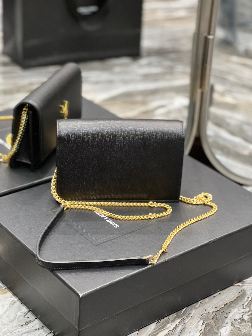Saint Laurent Kate Chain Wallet 19 cm