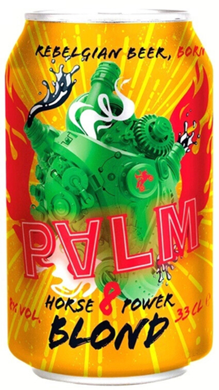 Пиво Палм 8 Хорс Павер Блонд / Palm 8 Horse Power Blond 0.33 - банка