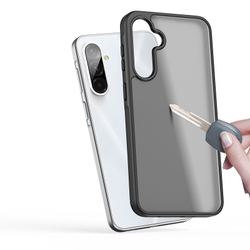 Прозрачный матовый чехол с черными рамками от Dux Ducis для Samsung Galaxy A36 5G и Galaxy A56 5G, серия Yind Series Case