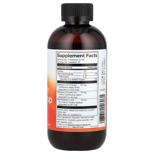 Swanson, Сироп с экстрактом бузины, 237 мл (8 жидк. унц.)