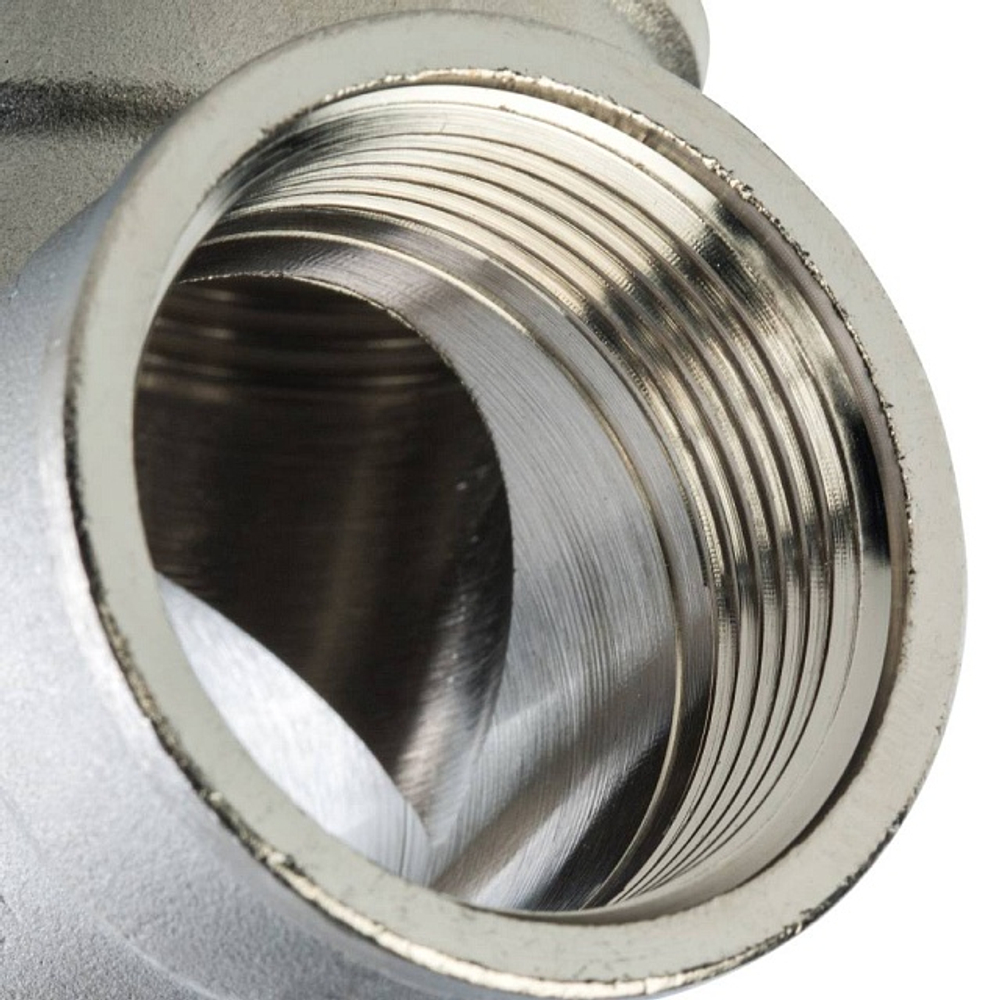 Тройник с внутренней резьбой STOUT SFT 0020 - 1"1/4 (для стальных труб, латунь никелированная)