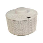 Сахарница ВЯЗАНИЕ 0,45л Белый ротанг