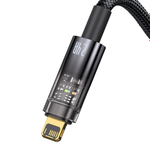 Lightning Кабель Baseus Explorer Series Auto Power-Off Fast Charging Data Cable USB to IP 2.4A - Black