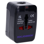 Беспроводной черный вибратор-wand 31,8см Doc Johnson Merci Power Wand 2400-11-BX