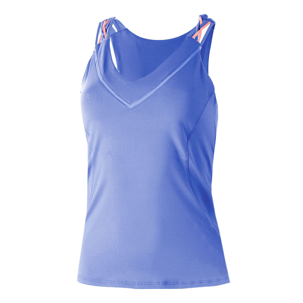 Женская теннисная майка Lucky in Love Entwine Racerback Tank Top Special Edition Women - Blue, Apricot