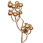 Ветка декоративная «Сказочная ягода» 60 см, Золото