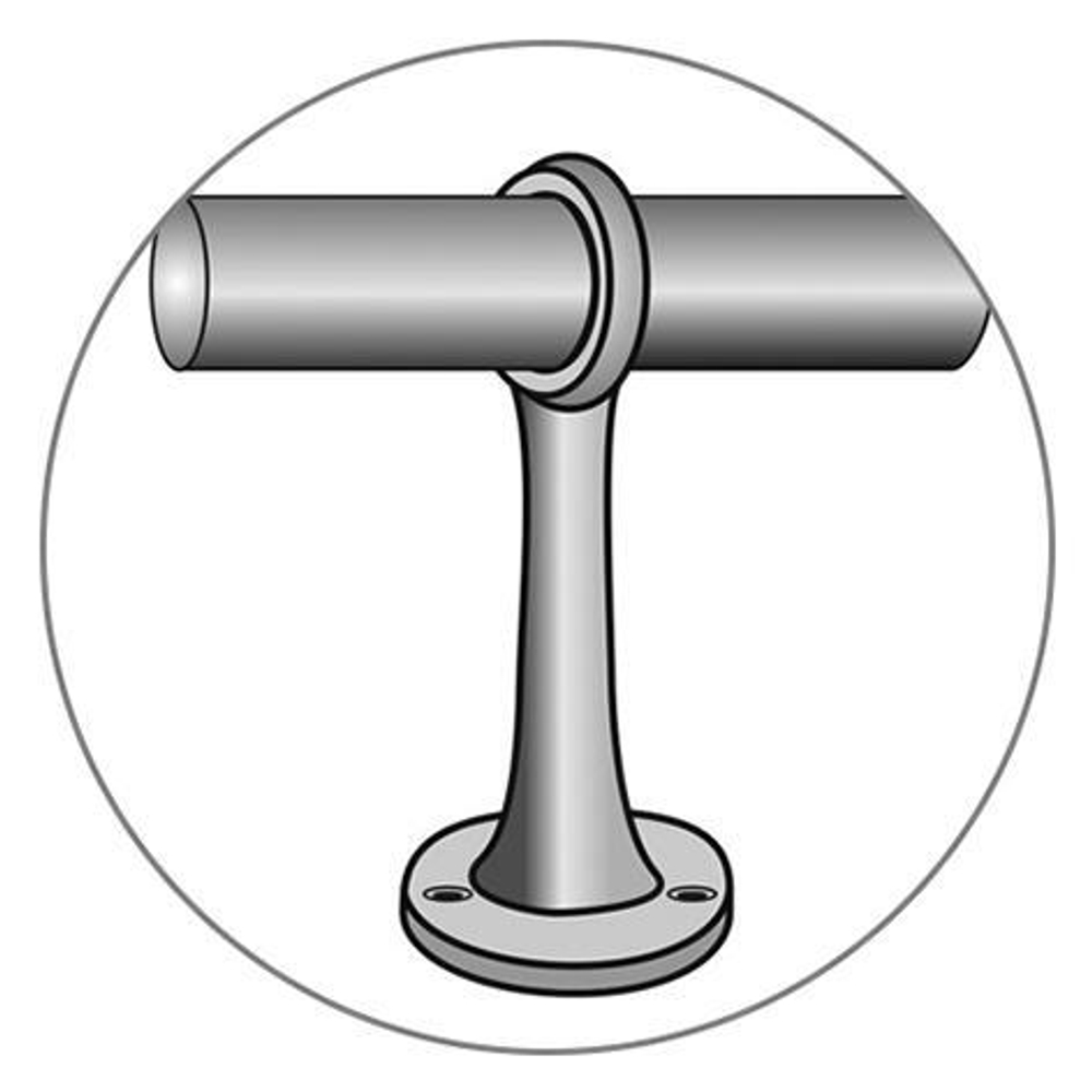 КРЕПЛЕНИЕ ТРУБЫ К СТЕНЕ ELEMENT ПРОХОДНОЕ УСИЛЕННОЕ ХРОМ