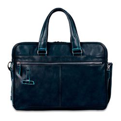 Сумка мужская Piquadro Blue Square синяя телячья кожа (CA2765B2/BLU2) 1