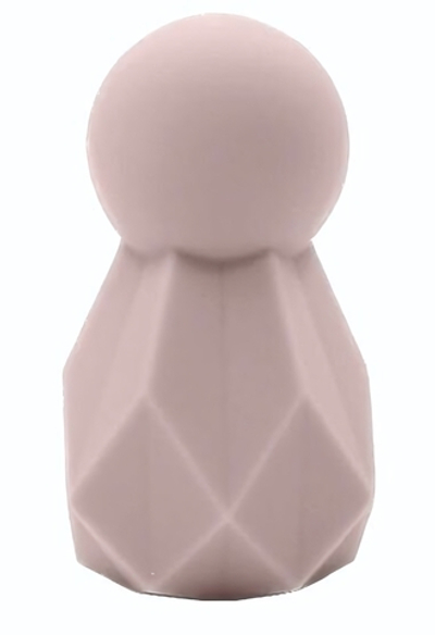 Розовый перезаряжаемый вибратор Polyhedron - 8 см. (Цвет: розовый)