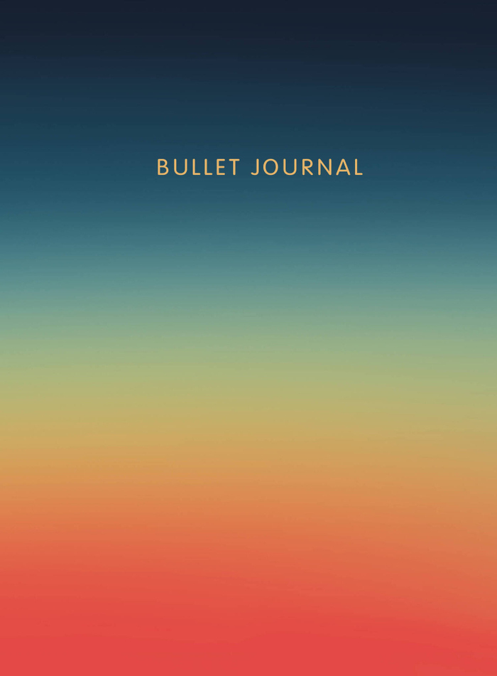 Блокнот в точку: Bullet Journal (закат, 160 л., с наклейками)