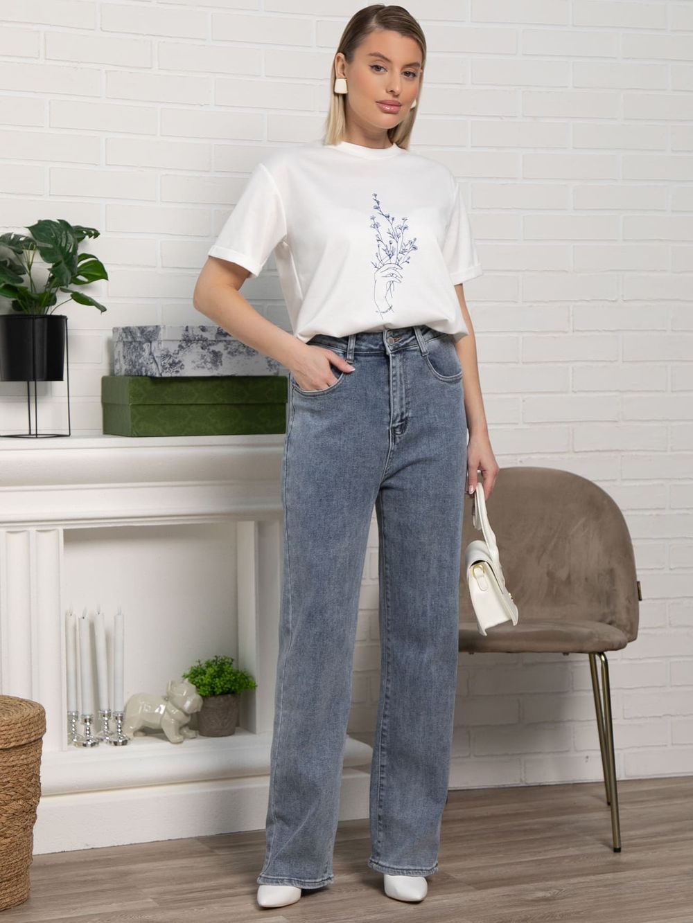 Джинсы Граб лайт (голубые) Б15434-12М LT Collection