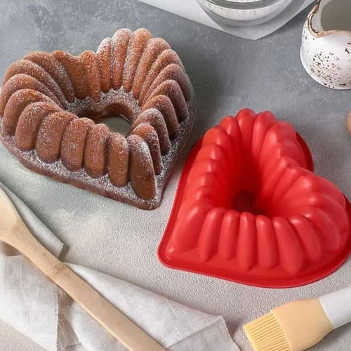 Форма  «Сердце. Немецкий кекс», 17×17 см