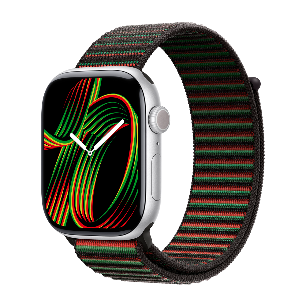 Умные часы Apple Watch Series 11 GPS, 46mm, Silver Aluminium Case with Black Unity Sport Loop