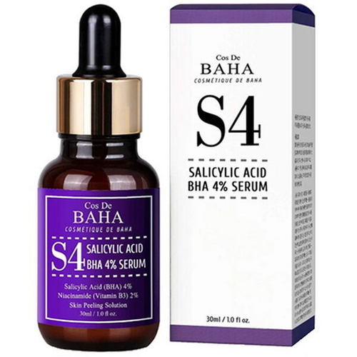 Противовоспалительная сыворотка против акне Cos De Baha Salicylic Acid 4% BHA Serum, 30мл