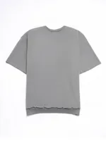 Толстовка Hardlunch Crew с коротким рукавом меланж серая