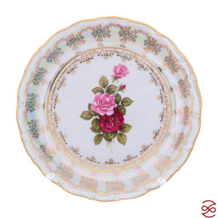 Набор тарелок Queen's Crown Aristokrat Роза 25 см (6 шт)