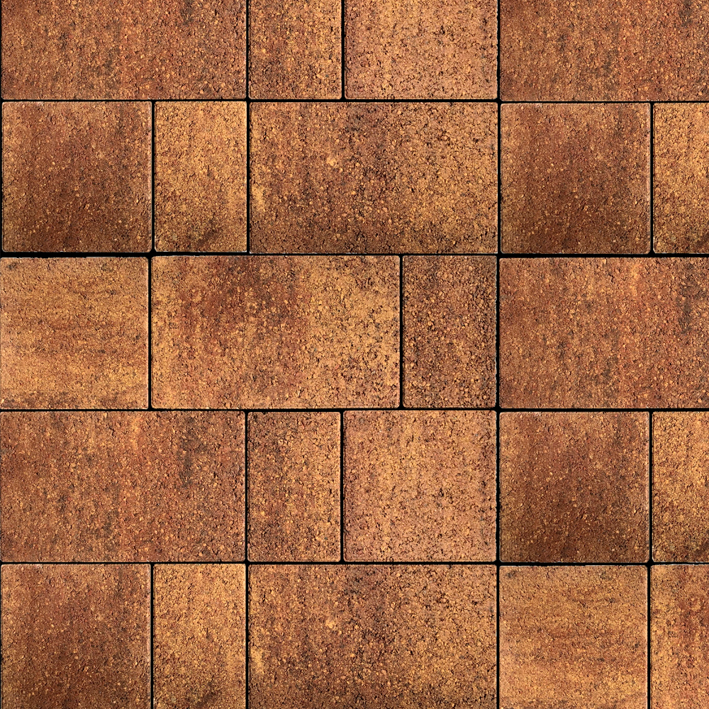 ТРОТУАРНАЯ ПЛИТКА СТАРЫЙ ГОРОД - А.1.ФСМ.4 ЛИСТОПАД ГРАНИТ ОСЕНЬ, КОМПЛЕКТ ИЗ 3 ВИДОВ ПЛИТ