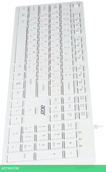 Клавиатура Acer OKW123 белый (ZL.KBDEE.00D)