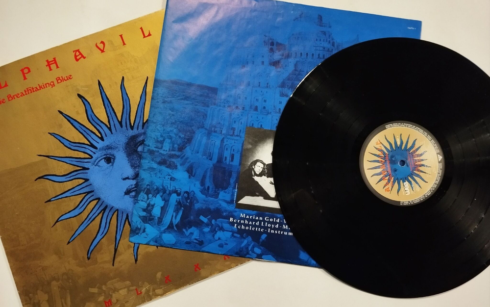 Винтажная виниловая пластинка LP Alphaville The Breathtaking Blue (Germany 1989)