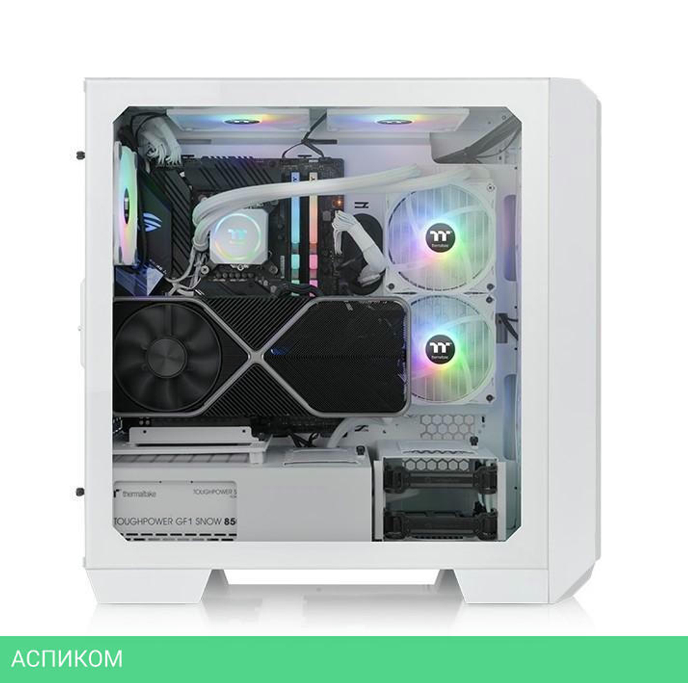 Корпус Thermaltake View 300 MX Snow без БП белый (CA-1P6-00M6WN-00)