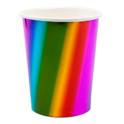 Стакан-фольг-Радуга-250мл-6шт