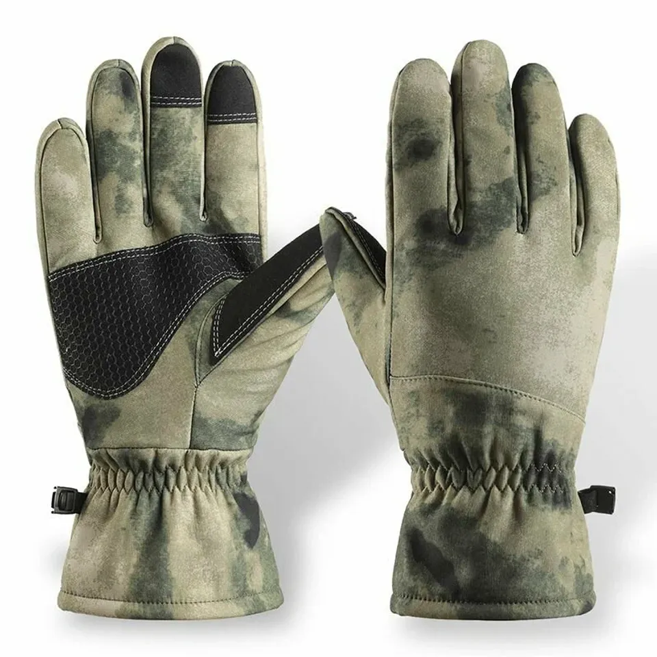Перчатки утеплённые зимние Soft Shell (мох)