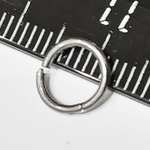 Кольцо-кликер с замком 6 мм толщиной 1 мм для пирсинга. Медицинская сталь
