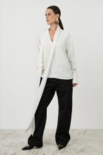 Блуза с шарфом