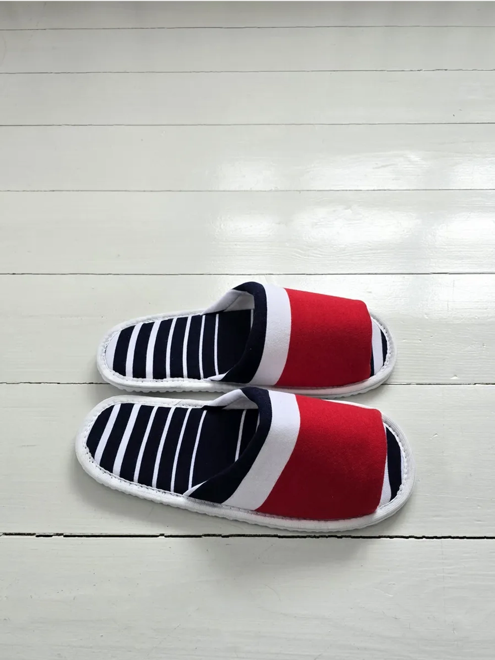 Тапочки в полоску открытые вар.2