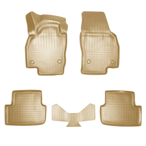 Ковры в салон Norplast/Unidec для Volkswagen Polo VI в кузове HB AW (2017-), Бежевый, арт.NPA11-C95-423-B