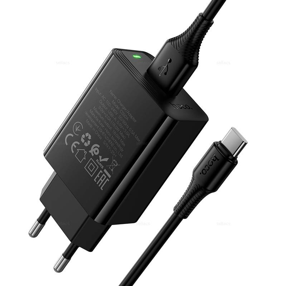 Hoco CS92A Leader QC3.0 зарядное устройство набор (Type-C)