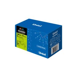 ULD-E1906-180-DTK MULTI IP20 RAINBOW-2 Занавес светодиодный фигурный Радуга. 1.9х0.6м. 14 подвесов. 180 светодиодов. Красный. зеленый. белый. синий свет. Провод прозрачный. TM Uniel.