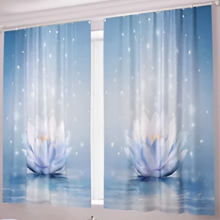 Фотошторы для кухни "В. НЕЖНОСТЬ ГОЛУБАЯ", Россия.