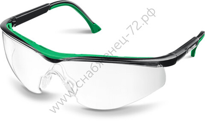 KRAFTOOL BASIC прозрачные, стекло-моноблок с покрытием устойчивым к истиранию и запотеванию, открытого типа, защитные очки (110317)