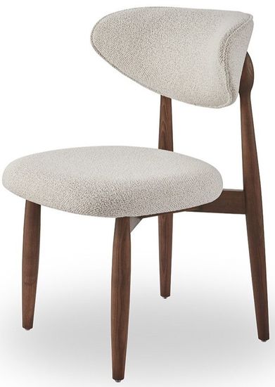 Cтул Comfy 4 бежевая ткань, ножки орех