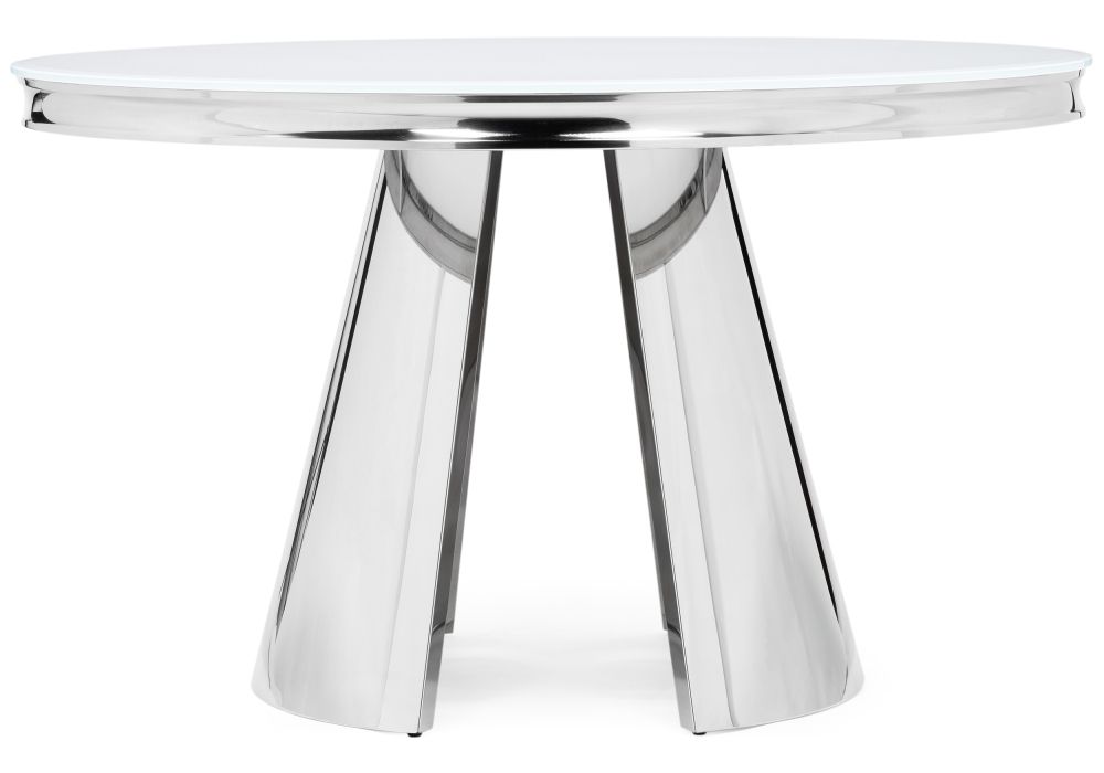 Стеклянный стол Bloss 130х77 белый