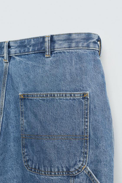 ZARA ДЖИНСОВЫЕ ШОРТЫ, СИНИЙ