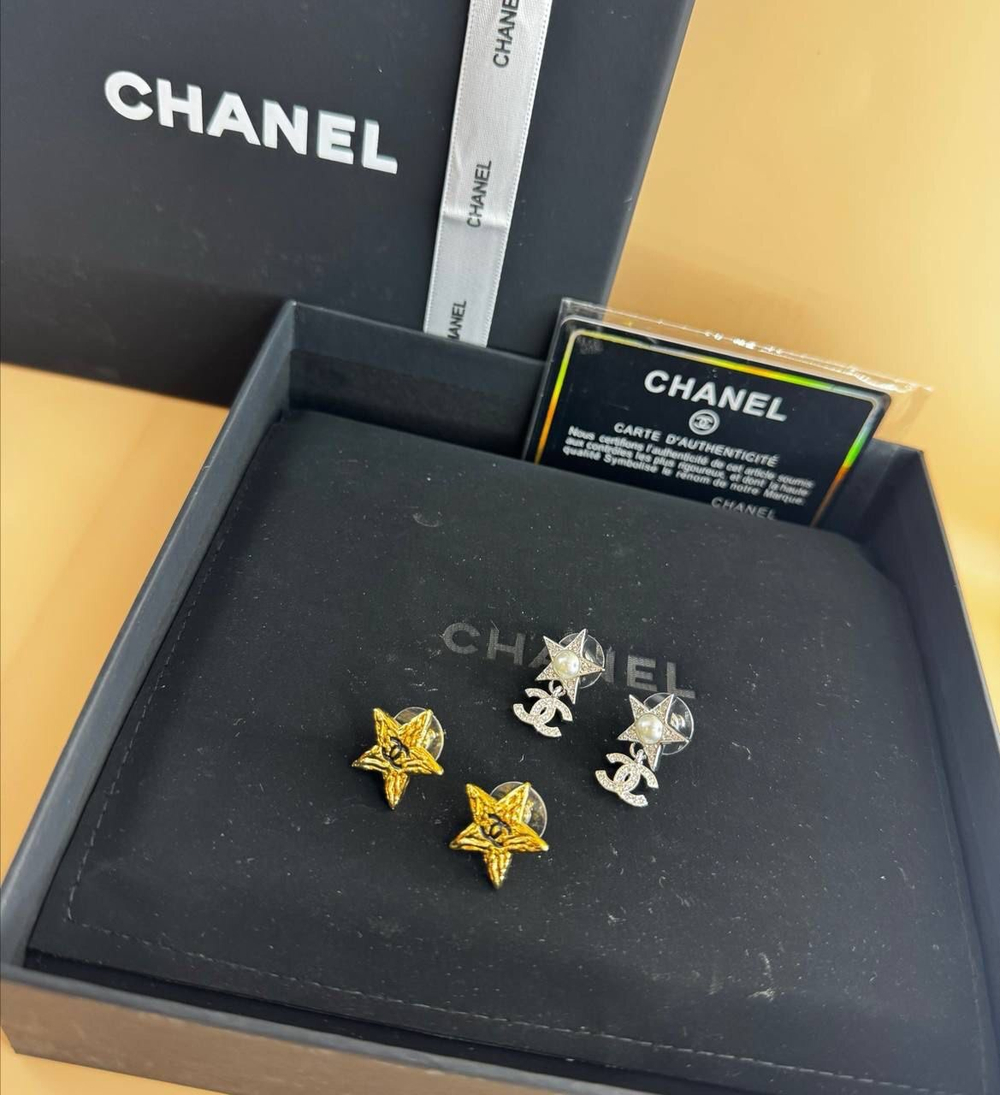 Серьги CHANEL