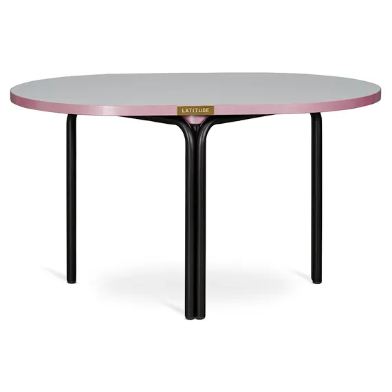 Столик кофейный ror, 75х50 см, черный/серый/розовый