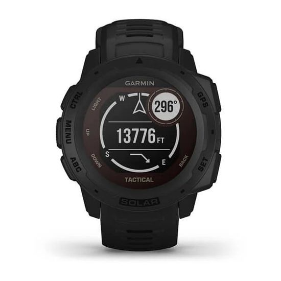 Ударопрочные часы Garmin Instinct Solar - Tactical Edition, черные 010-02293-03