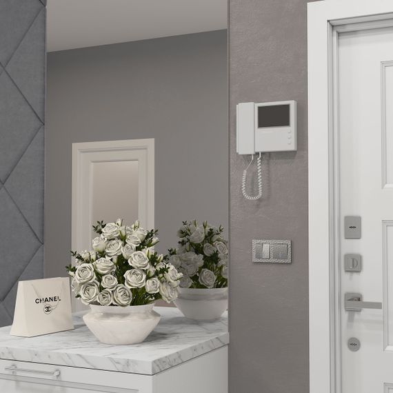 Выключатель Werkel Hammer двухклавишный проходной с подсветкой серебряный W1222106 4690389162633